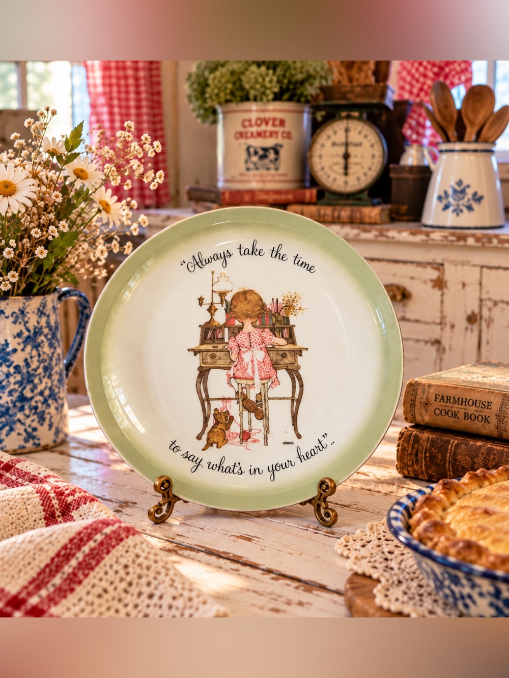 VINTAGE Holly Hobbie Collectors Plate 1972